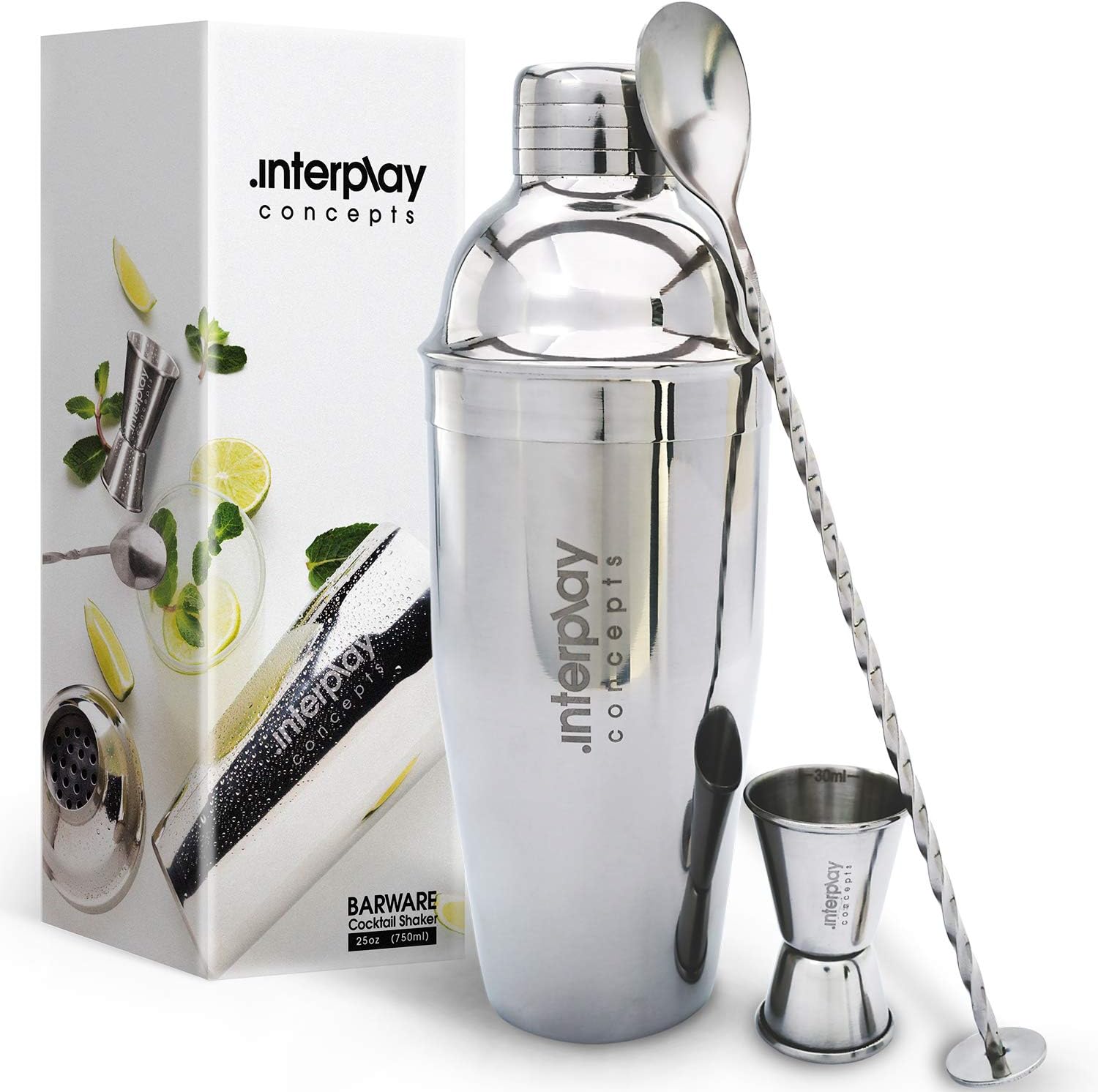 Stainless-Steel-Cocktail-Shaker-Set